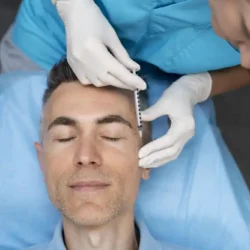 close up doctor injecting patient shinecenter.ir 1